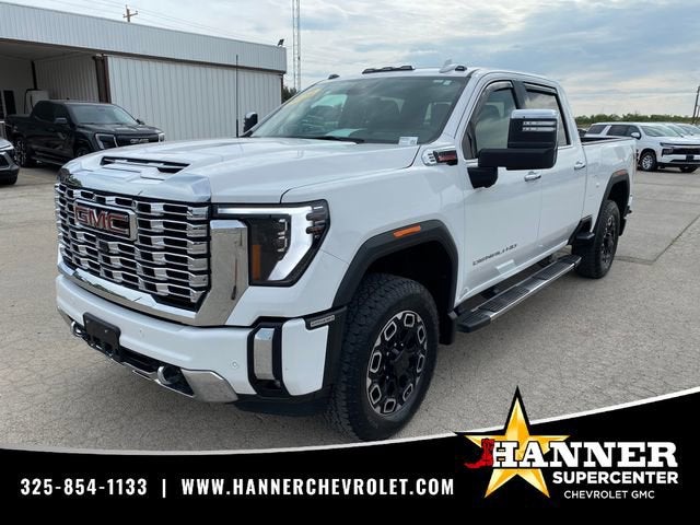 2024 GMC Sierra 2500 HD Denali in Summit White — front three-quarter view