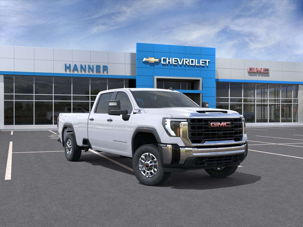 2026 GMC Sierra 2500 HD Pro in Summit White — front three-quarter view