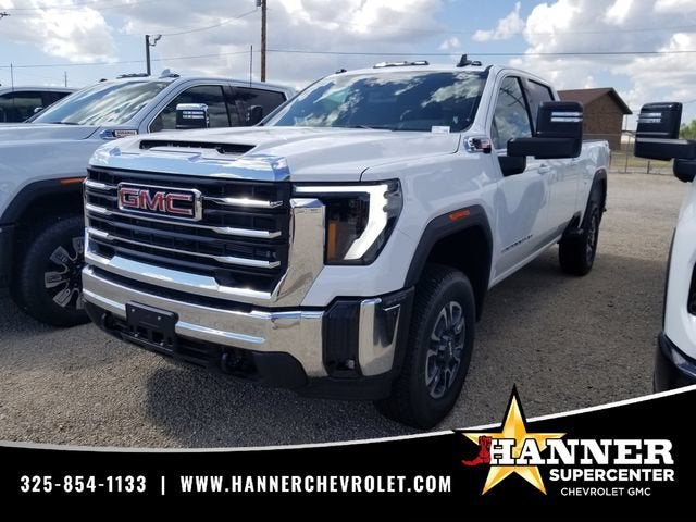 2026 GMC Sierra 2500 HD SLE in Summit White — front three-quarter view