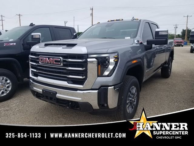2026 GMC Sierra 2500 HD SLT in Sterling Metallic — front three-quarter view