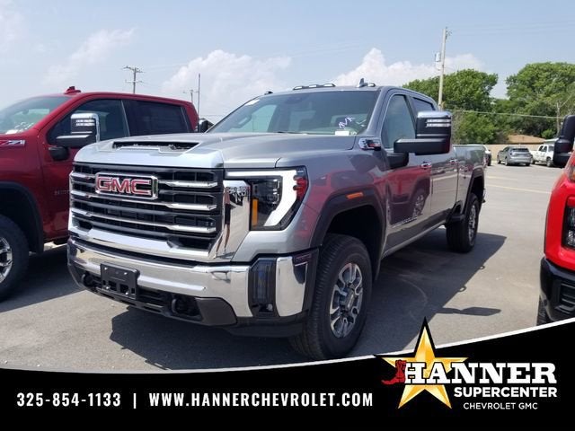 2026 GMC Sierra 2500 HD SLT in Sterling Metallic — front three-quarter view