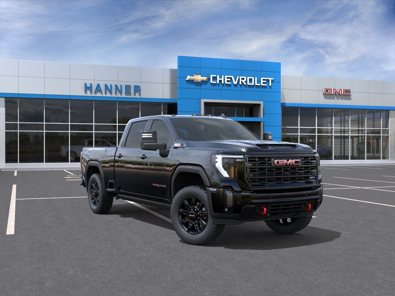 2026 GMC Sierra 2500 HD AT4 in Onyx Black — front three-quarter view