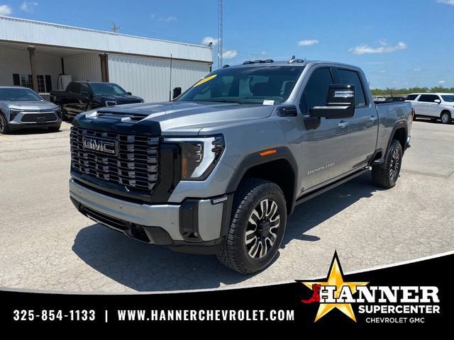 2025 GMC Sierra 2500 HD Denali Ultimate in Sterling Metallic — front three-quarter view