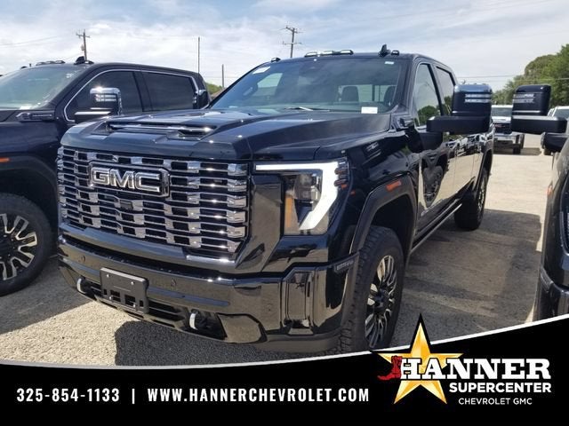 2026 GMC Sierra 2500 HD Denali Ultimate in Onyx Black — front three-quarter view