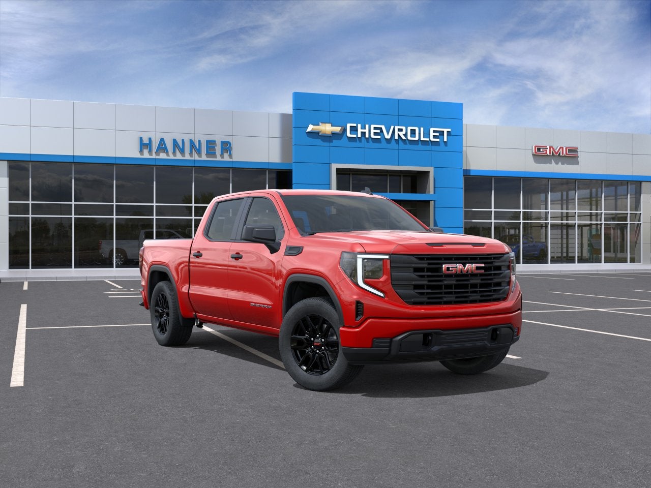 2026 GMC Sierra 1500 Pro in Cardinal Red — front three-quarter view