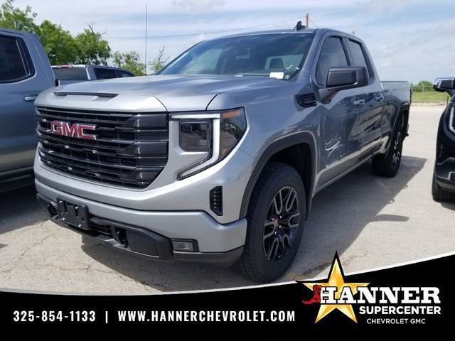2026 GMC Sierra 1500 Elevation in Sterling Metallic — front three-quarter view