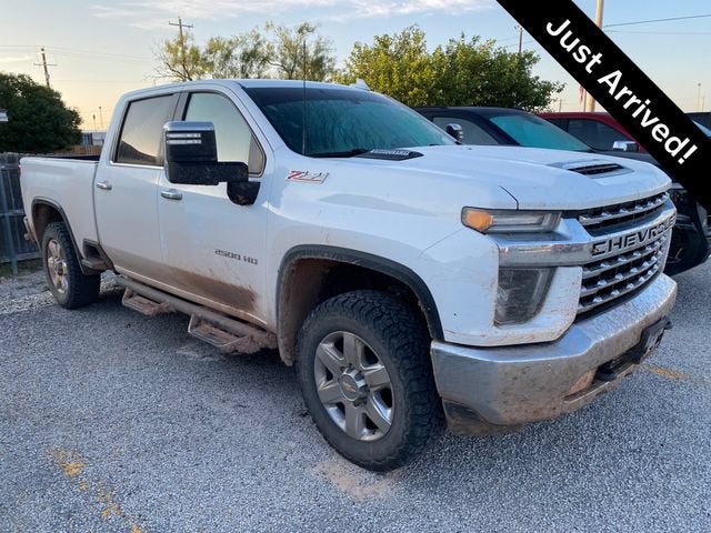 2022 Chevrolet Silverado 2500 HD LTZ in Summit White — front three-quarter view