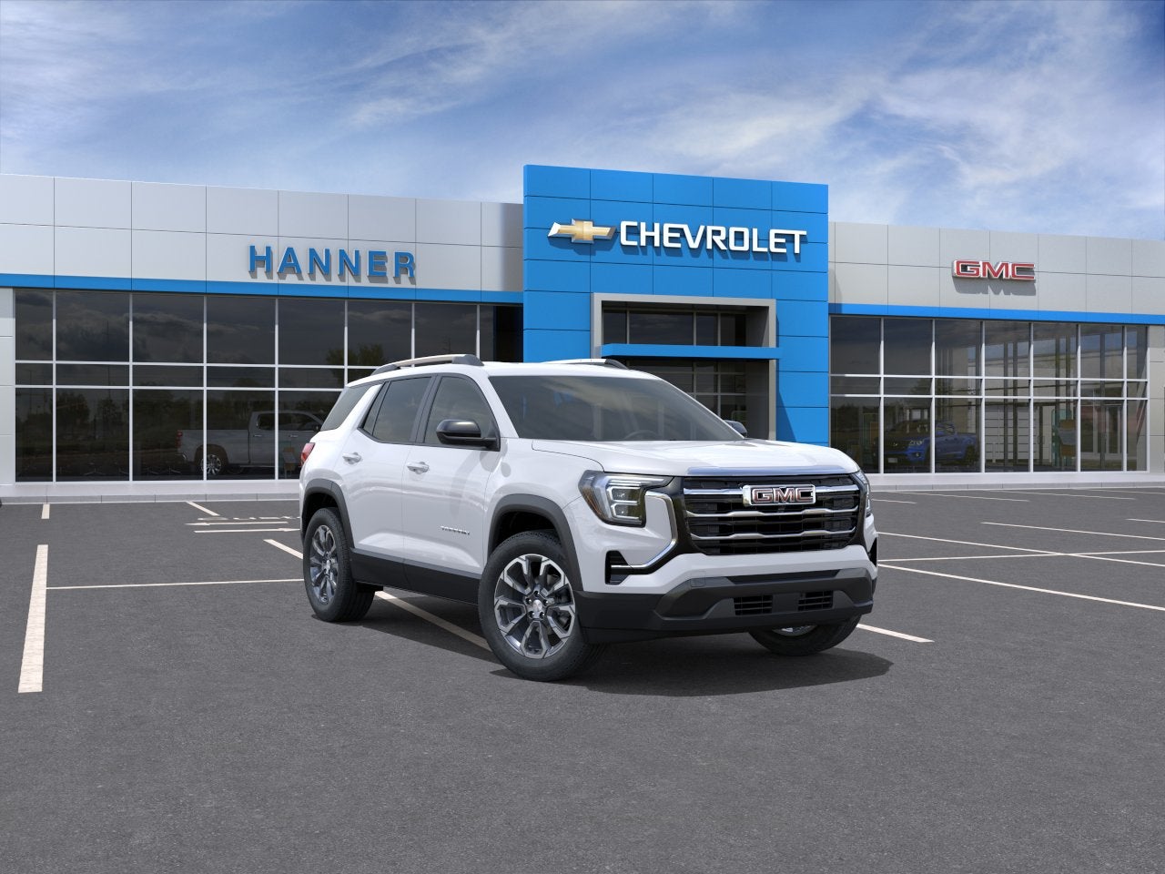 2026 GMC Terrain Elevation in Summit White — front three-quarter view