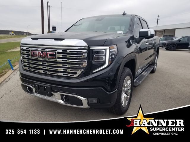 2026 GMC Sierra 1500 Denali in Onyx Black — front three-quarter view